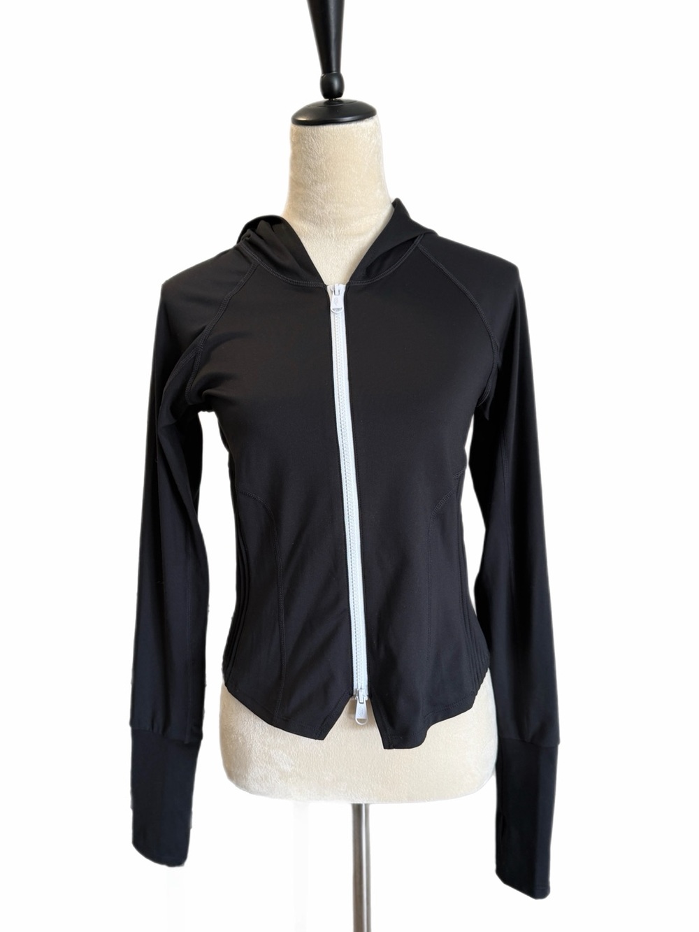 FP Movement by Free People Black Zip-Up Hooded Active Jacket